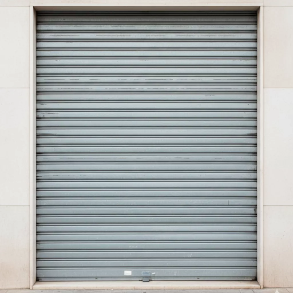 Persiana metálica en comercio de Blanes